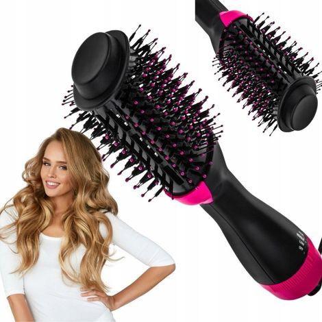 Großer Bürstentrockner, Lockenstab, Glätteisen – Haarstyling 4 in 1