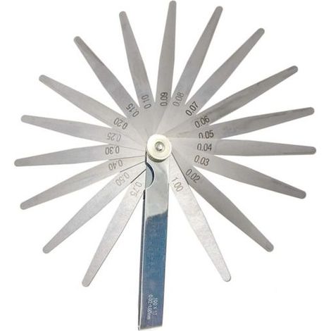 Spessimetro Calibro Spessori 17x100 lame 0,02mm 1,00mm Misuratore Spessori Fessure