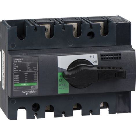 Interrupteursectionneur Interpact INS100 3P 100 A - 28908 (1/3)