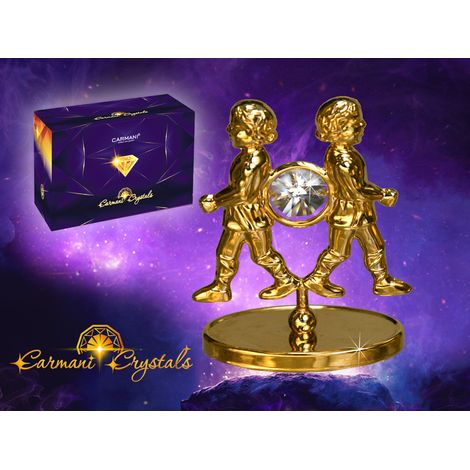 Figura de Géminis con cristales, regalo del signo zodiacal (1/3)