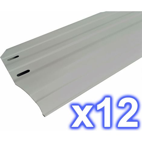 Kit de 12 playas 150 x 1095 mm. color gris. Gre Ref. PLYG15121095..