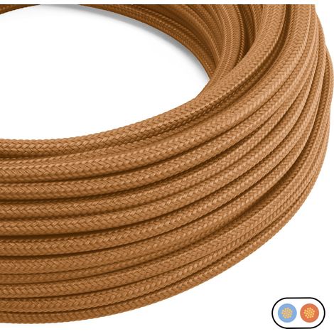 Creative-Cables Le câble électrique plat original 2x0,75 mm² (1 m, Whiskey PM22)