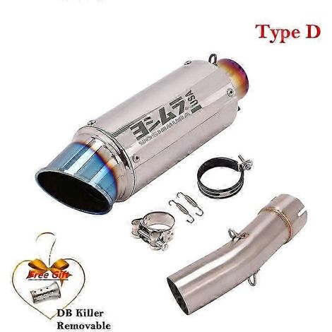 Système d'échappement modifié pour moto, silencieux en fibre de carbone pour Suzuki SV650, SV650X, années 2003 à 2015, DB Killer (Type D) (1/5)