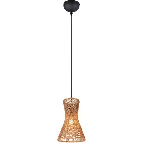 Lampada a sospensione, fibre naturali, D 20 cm, Bijou (1/5)