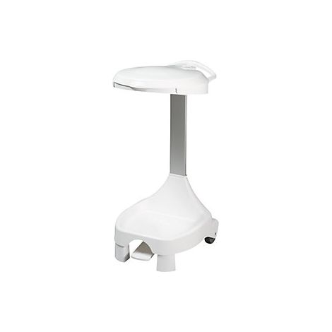 Soporte con pedal y ruedas para bolsas de basura  con 2 ruedas