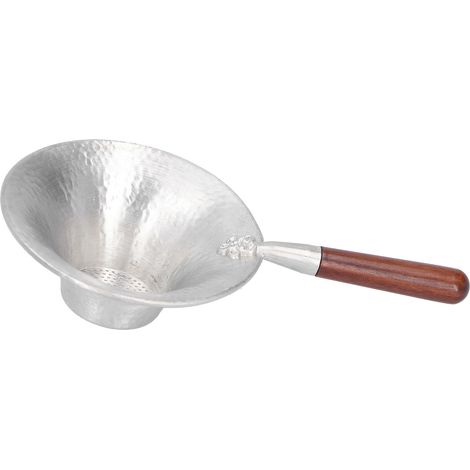 Passoire à thé innovante, infuseur à feuilles de thé filtre, dispositif d'infusion pour maison et bureau, manche en bois rouge (1/5)