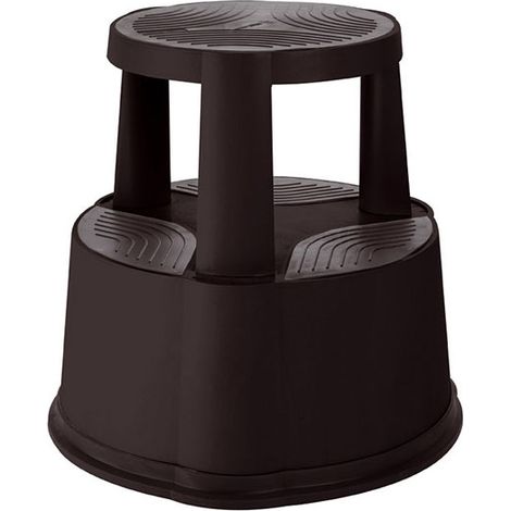 Tabouret rond MOBIL STEP LUXE - noir - NOVAP (1/5)