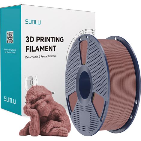 Filamento SUNLU Legno 1,75 mm 1 kg (ciliegio) (1/5)
