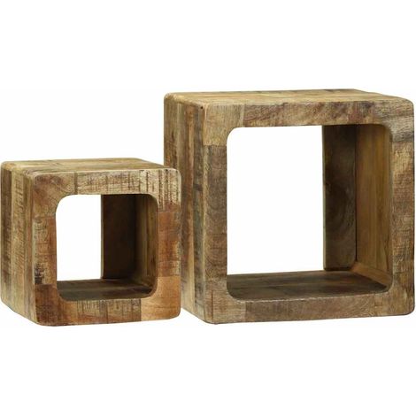 TV-Einheiten 2 pcs Braun 36 x 30 x 36 cm Massivholz Mango