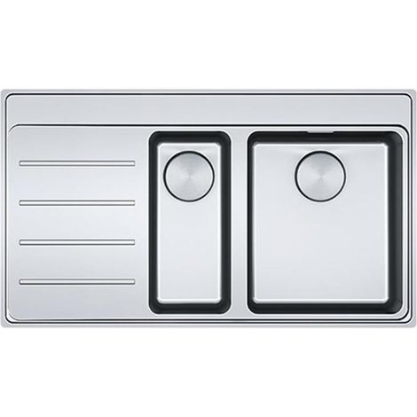 Franke Einbauspüle Mythos MYX 251 A Edelstahl, Becken rechts (1/3)