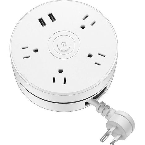 Multiprise électrique universelle 6 en 1 avec prise américaine pour le bureau, la maison et les voyages (1/5)