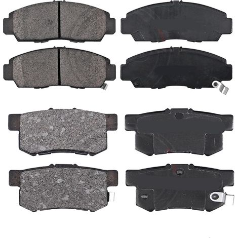 KIT PASTIGLIE FRENO ANTERIORI E POSTERIORI compatibile con HONDA JAZZ III (GE,GG,GP,ZA) / PASTIGLIE FRENANTI AUTO OEM FDB4404,FDB778 / SOSTITUZIONE DIRETTA / BASSA POLVERE / SILENZIOSO