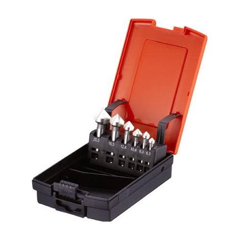 Promac - Coffret fraises à chanfreiner 6 pièces ø 6.3 - 20.5 mm