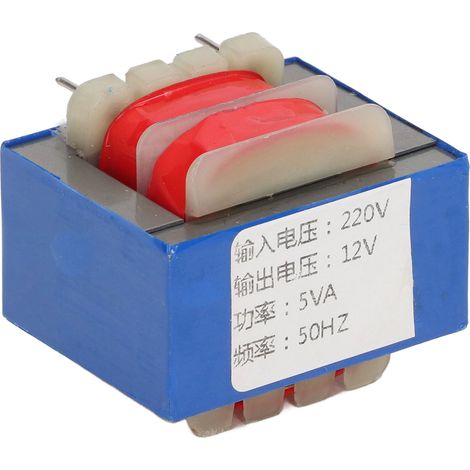 Transformateur d'isolement 5 broches 5 W, entrée 220 V, sortie 12 V, convertisseur de tension pour alimentation (1/5)
