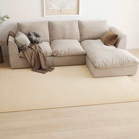 Tapis berbère Santo - Tapis en laine  - 140x70cm, Rectangular - 100% Laine vierge - Noué main - Beige