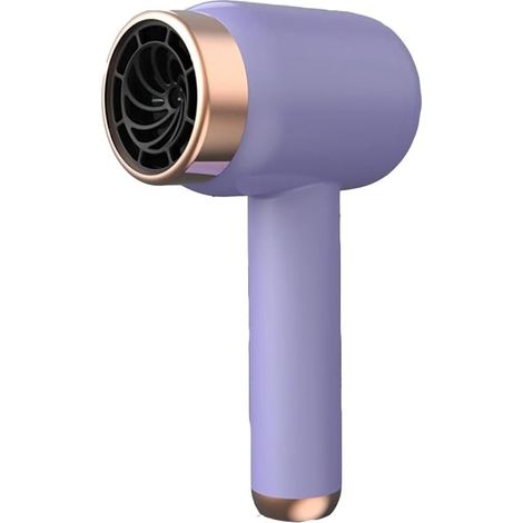 Asciugacapelli portatile senza fili con diffusore, styling manuale ad alta velocità, asciugacapelli a ioni caldo e freddo, adatto a tutti i tipi di capelli (viola). (1/5)