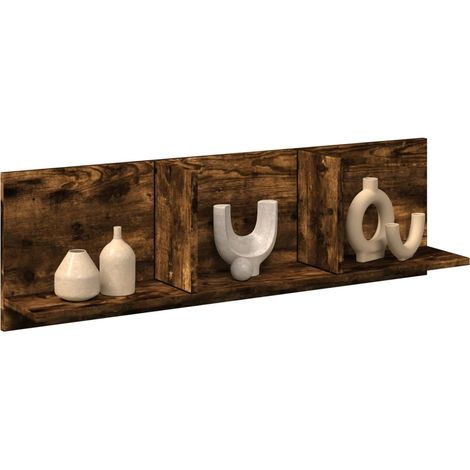 Wandschrank 100x16,5x30 cm Räuchereiche Holzwerkstoff