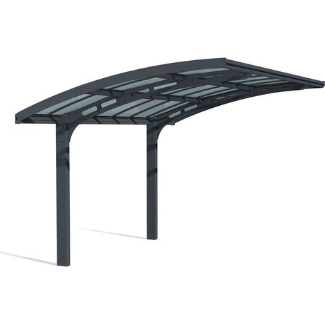 Palram - Canopia Aluminium Bogencarport Arizona Breeze 5000 Anthrazit 495x290x274 cm (1/5)