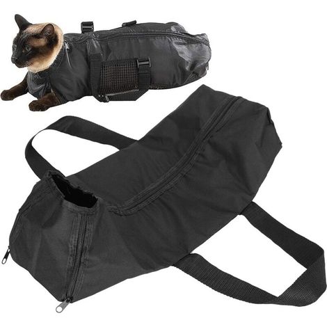 OEM– Sac de bain de toilettage pour chat – Tissu Oxford PU 420D – Sécurise le toilettage et le bain – Pour coupe des ongles et nettoyage des oreilles