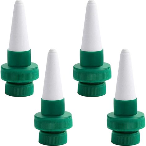 4 PCS Arrosage Goutte à Goutte Bouteille, Goutte à Goutte Bouteille Jardin en Céramique, Irrigation Goutte à Goutte Bouteille, Embout Goutte à Goutte Bouteille, pour Plant Tomate Fleur Maison (1/5)