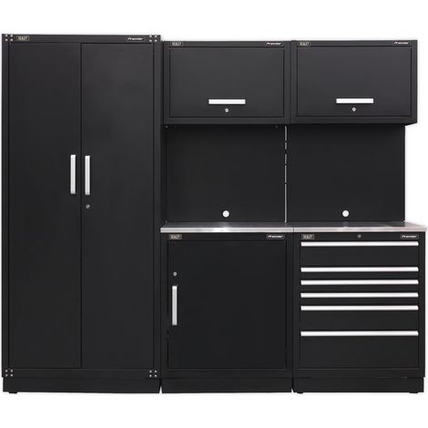 Sealey Premier™ Storage System with Stainless Worktop 2.48m (1/5)