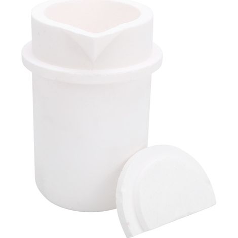 Creuset en quartz 1kg pour fusion or, argent, platine - Matériel de fonderie et raffinage métaux