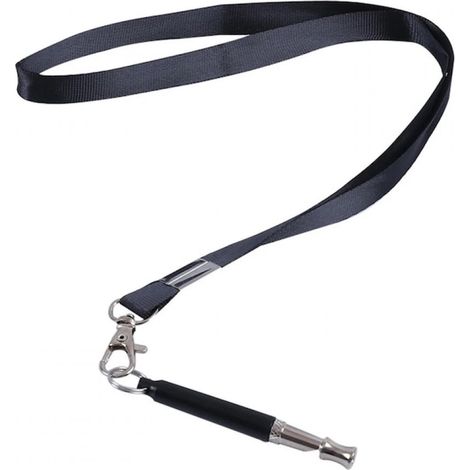 1 Sifflet pour chien, réglable, acier inoxydable, cordon inclus, dressage à 25 mètres (1/5)