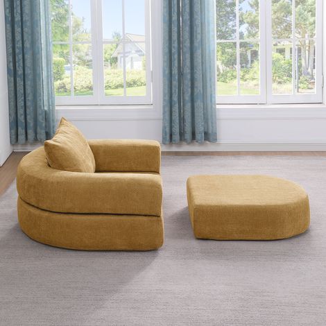 Matelas canapé-lit pliant compressé accoudoirs amovibles. Tout-en-un portable antidérapant sans assemblage nécessaire