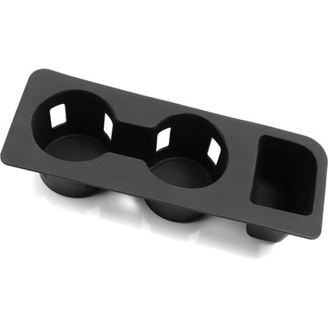 Plateau porte-gobelet en silicone souple - Accessoires pour console centrale de voiture - Antidérapants (1/4)