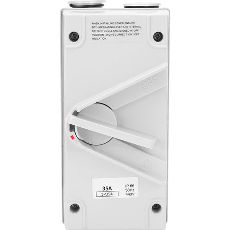 Interrupteur de Sectionnement 3 Pôles Étanche IP65 pour Usage Industriel CF-3P35A