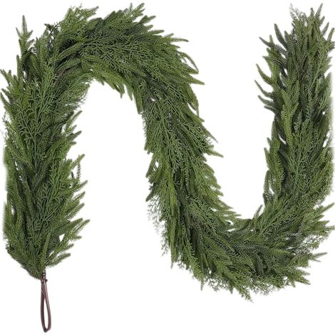 Guirlande De Noël En Pin De Norfold - 91 Cm - Foliage Artificiel Réaliste - Pour Cheminée, Escalier, Table Et Manteau - Usage Intérieur Et Extérieur - 1 Pièce (1/5)