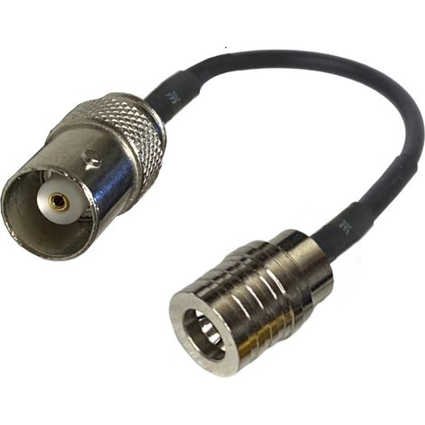 Anschlusskabel QMA-Stecker / BNC-Buchse 20 cm RG174