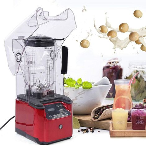 Professioneller Standmixer Hochleistungsmixer 2200W Selbstreinigungsfunktion Standmixer 2.2 L Behälter Geschwindigkeiten Blender für Shakes Smoothies