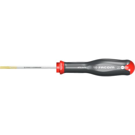 Destornillador electricista plano 3,5, L.75 mm FACOM FACOM