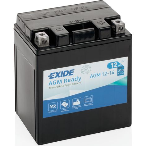 Verto EXIDE AGM Batería 12V 14Ah para motos