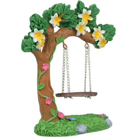 Miniatur Feengarten Blumenbaum Schaukel Ornament kompakte