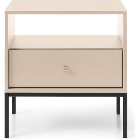 Cassettiera 4 cassetti, Antracite / Rovere Lancelot, 70 x 101 x 39 cm (1/5)