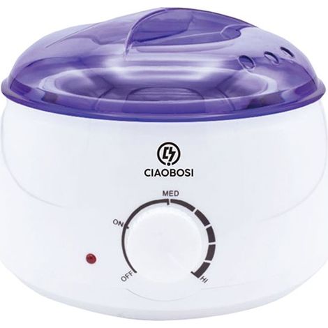 Chauffe-cire électrique - AVIZAR - 100W - 500ml - Multifonction - Blanc