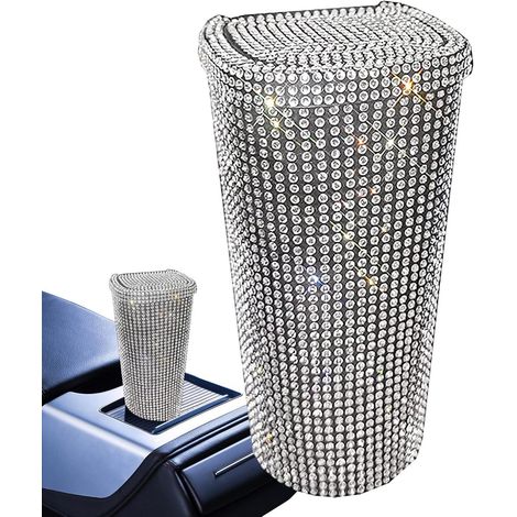 Poubelle Bling pour voiture - Auto Trash Can Strass pour siège avec (1/5)