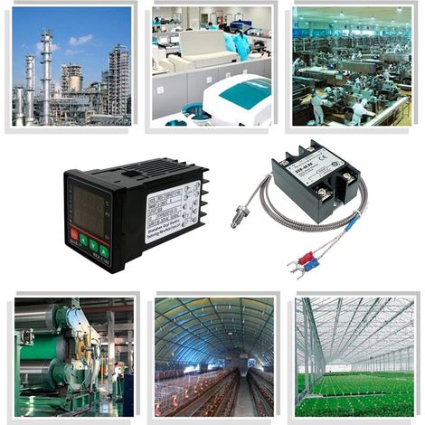 Regolatore di temperatura digitale REX-C100, kit di allarme PID da 0℃ a 1300℃, termostato digitale intelligente con uscita relè (1/4)