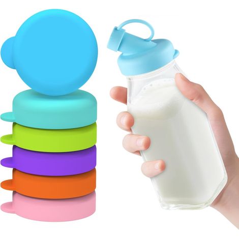 6 pièces - Bouchons de bouteille en silicone - Bouchons de bouteille en silicone de style américain - Bouchons de rechange - Lides (1/5)