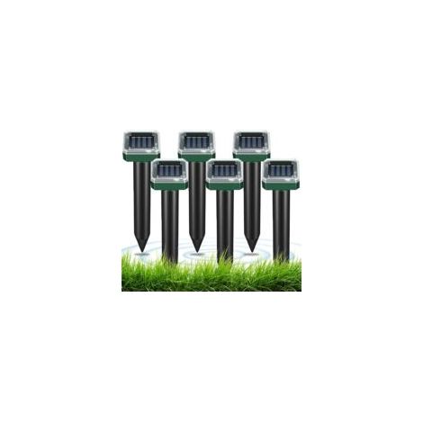 Anti Taupe Solaire, Lot de 6 Répulsif Anti-Taupes, Répulsif Contre Les Taupes pour Taupe, Serpent, Campagnol, Gopher et Autres Animaux