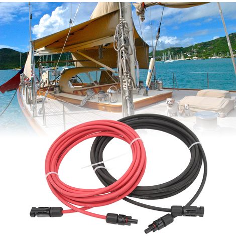10AWG Solar-Verlängerungskabel für Wohnmobile mit weiblichen und männlichen Steckern für Wohnmobil-Solarpanel-Adapterset (10AWG 6m) (1/5)