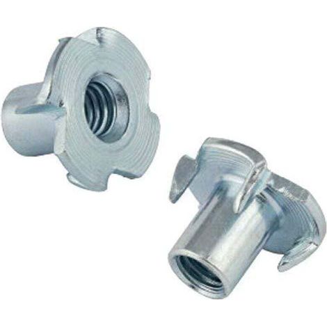 Werbeartikel: T-Mutter, Klauenmutter, Vierkantmutter, Klauenbefestigung, M5 x 8 mm, 50 Stück (1/4)