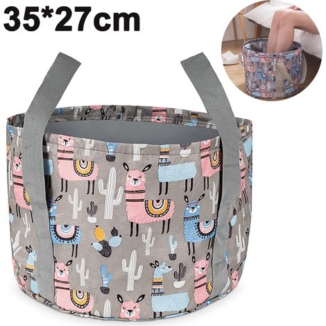 Seau pliable, produit d'extérieur, lavabo pliable portable de voyage, ultra-léger, sac de rangement en mousse, seau pliable (1/5)