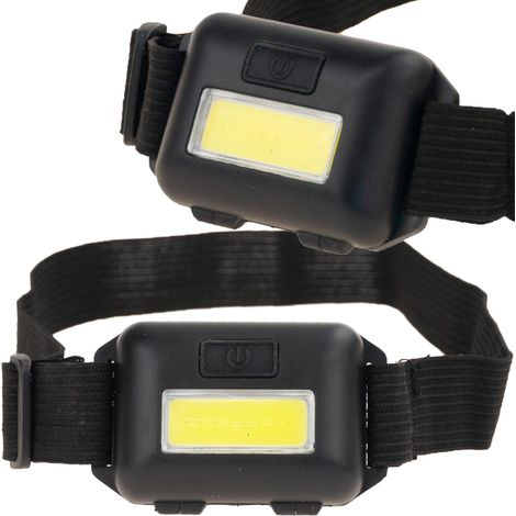 Faro WW57, lampada frontale, diodo LED COB, 3W, per la corsa
