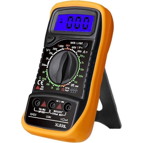 XL830L Tragbares Digitalmultimeter, LCD-Hintergrundbeleuchtung, AC/DC-Amperemeter B (1/5)