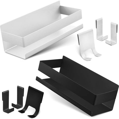 Étagère de douche panier de douche étagère de salle de bain sans perçage - Fixation très solide grâce aux bandes adhésives de montage TESA