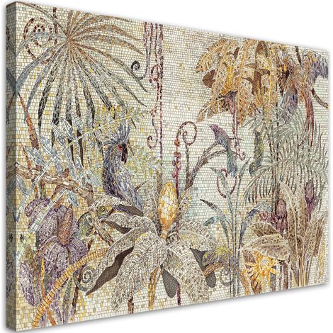 Image sur toile, Mosaïque Jungles - 90x60 (1/5)