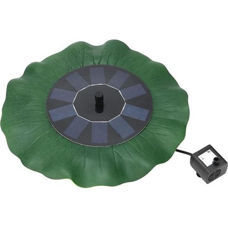 Fontaine de fontaine - Fabrication de qualité - Structure compacte - Fontaine solaire - Plusieurs buses pour jardins - Pour aquarium (avec batterie LI 800 mA/lotus) (1/5)